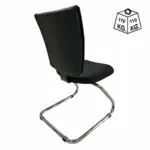 Cadeiras Cadeira Escritório B-ONE Base em "S" CROMADA - Pollo Móveis - 31033
