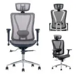 Cadeira Escritório Poltrona Presidente TELA MK - 4000 - Cor Preta 30013