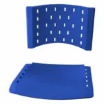 Móveis Escolares Cadeira Universitária Plástica com Prancheta MDF - COR AZUL - REALPLAST - 32010