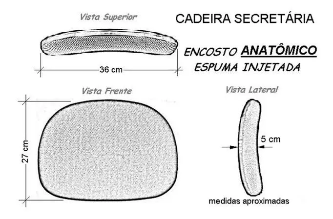 Cadeira Escritório Cadeira Caixa Secretária Aranha Cor Preta - Pollo Móveis - 34021