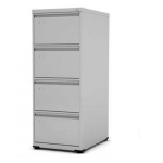 Móveis de Aço para Escritório Arquivo de Aço 04 Gav - CHAPA # 24 - TRILHO TELESC - (67cm) - 1,36x0,47x0,67m - CZ/CZ - PANDIN - 13003