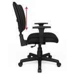 Cadeira Escritório Cadeira B-ONE Back System com Braços Reguláveis - Corino Preta - 31010