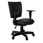 Cadeira Escritório Cadeira B-ONE Back System com Braços Reguláveis - Corino Preta - 31010