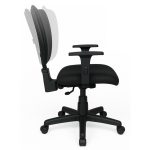 Cadeira Escritório Cadeira B-ONE Back System com Braços Reguláveis - Corino Preta - 31010
