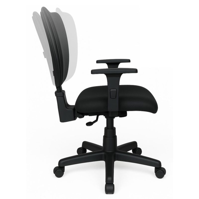 Cadeira Escritório Cadeira B-ONE Back System com Braços Reguláveis - Corino Preta - 31010