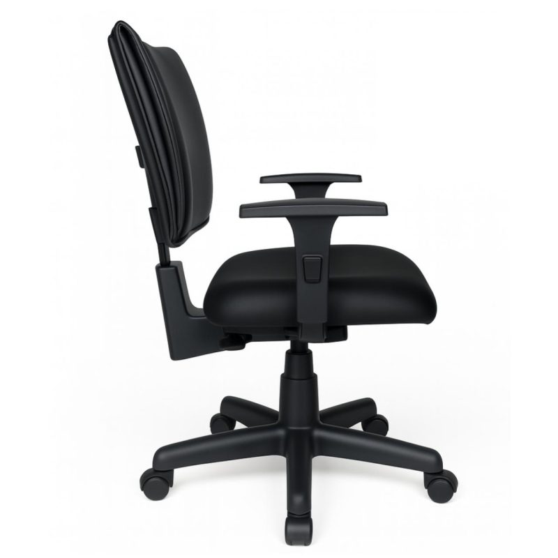 Cadeira Escritório Cadeira B-ONE Back System com Braços Reguláveis - Corino Preta - 31010