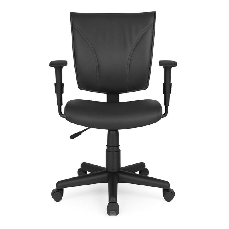 Cadeira Escritório Cadeira B-ONE Giratória com Braços Reguláveis - Corino Preto - 31009