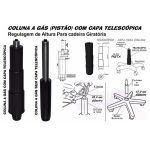 Cadeira Escritório Cadeira B-ONE Giratória com Braços Reguláveis - Corino Preto - 31009