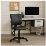 Cadeira Escritório Cadeira B-ONE Giratória com Braços Reguláveis - Corino Preto - 31009