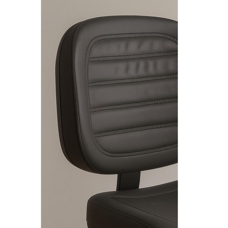 Cadeiras Cadeira Executiva Costurada Base em "S" PRETA - Corino Preto - 31014