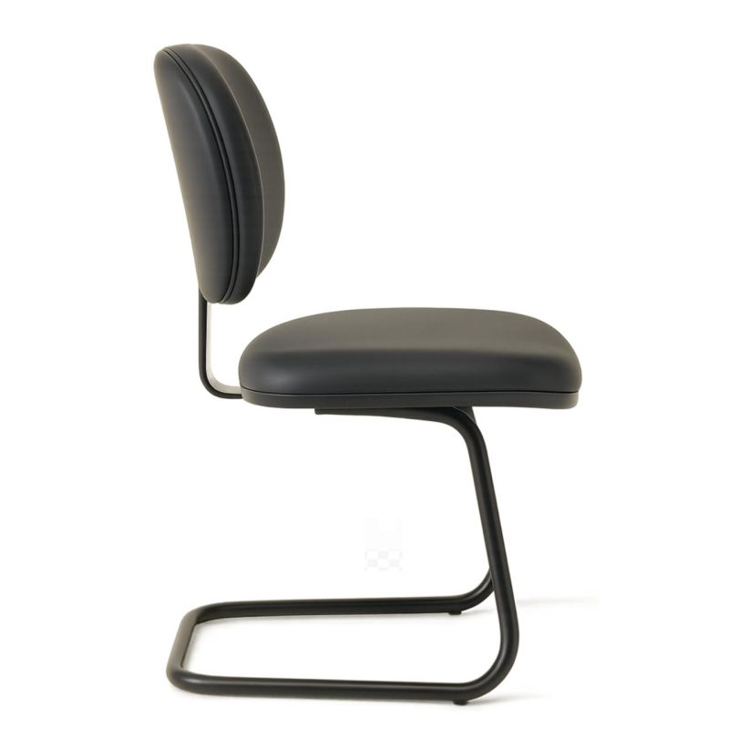 Cadeiras Cadeira Executiva LISA Base em "S" - Corino Preto - 31013