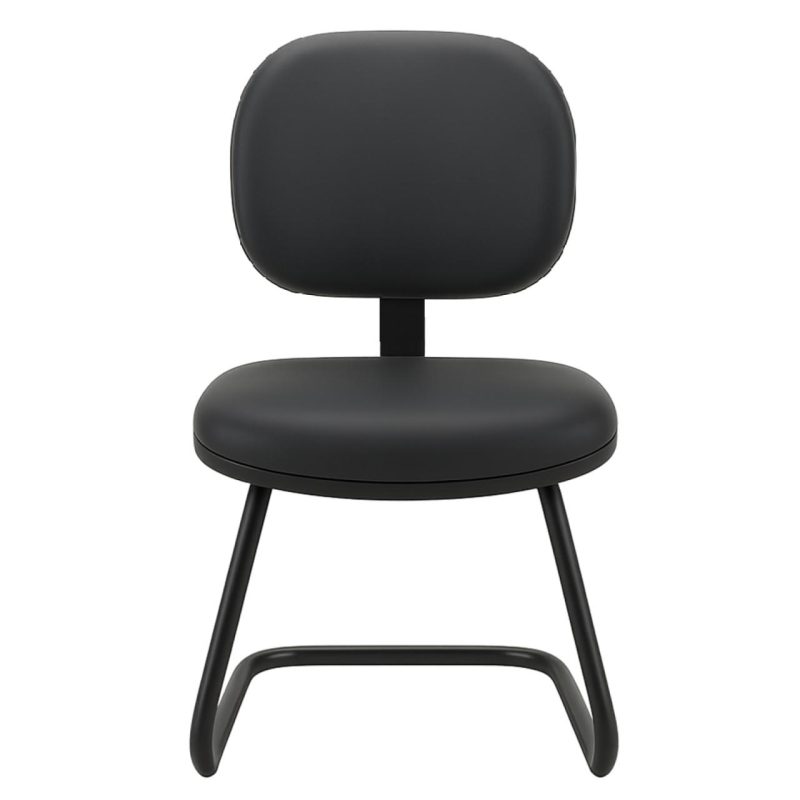 Cadeiras Cadeira Executiva LISA Base em "S" - Corino Preto - 31013