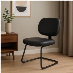 Cadeiras Cadeira Executiva LISA Base em "S" - Corino Preto - 31013