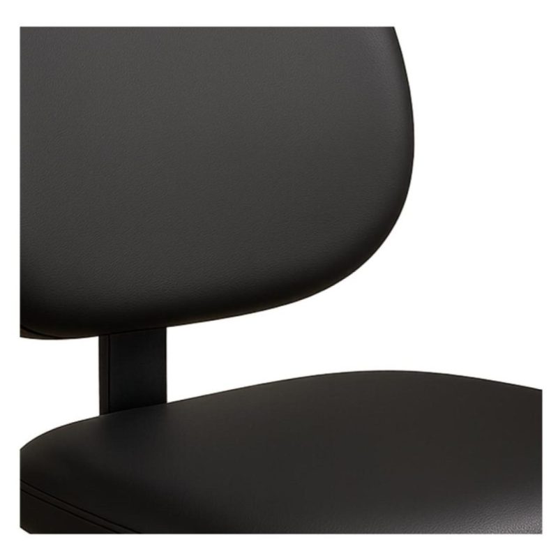 Cadeiras Cadeira Executiva LISA Base em "S" CROMADA - Corino Preto - 31015
