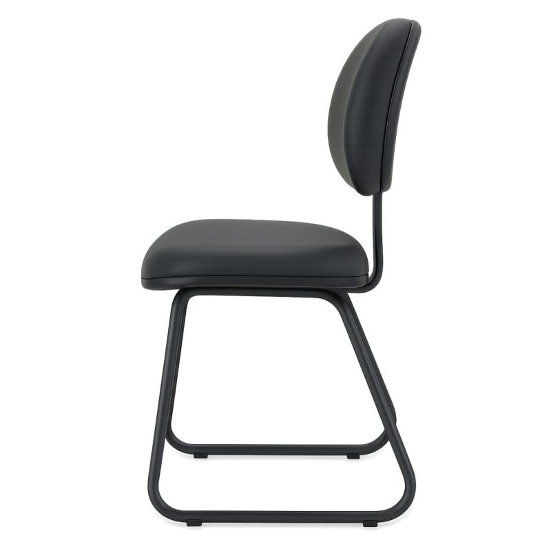 Cadeiras Cadeira Executiva LISA Base Trapézio - Pollo Móveis - Cor Preta - 31030