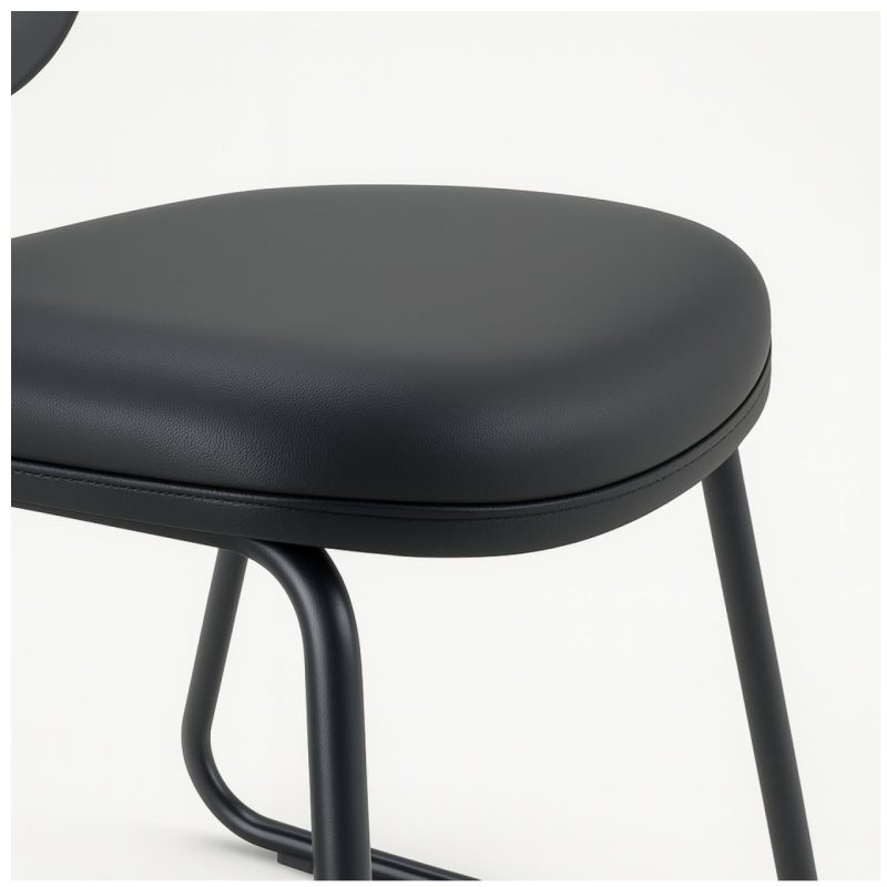 Cadeiras Cadeira Executiva LISA Base Trapézio - Pollo Móveis - Cor Preta - 31030