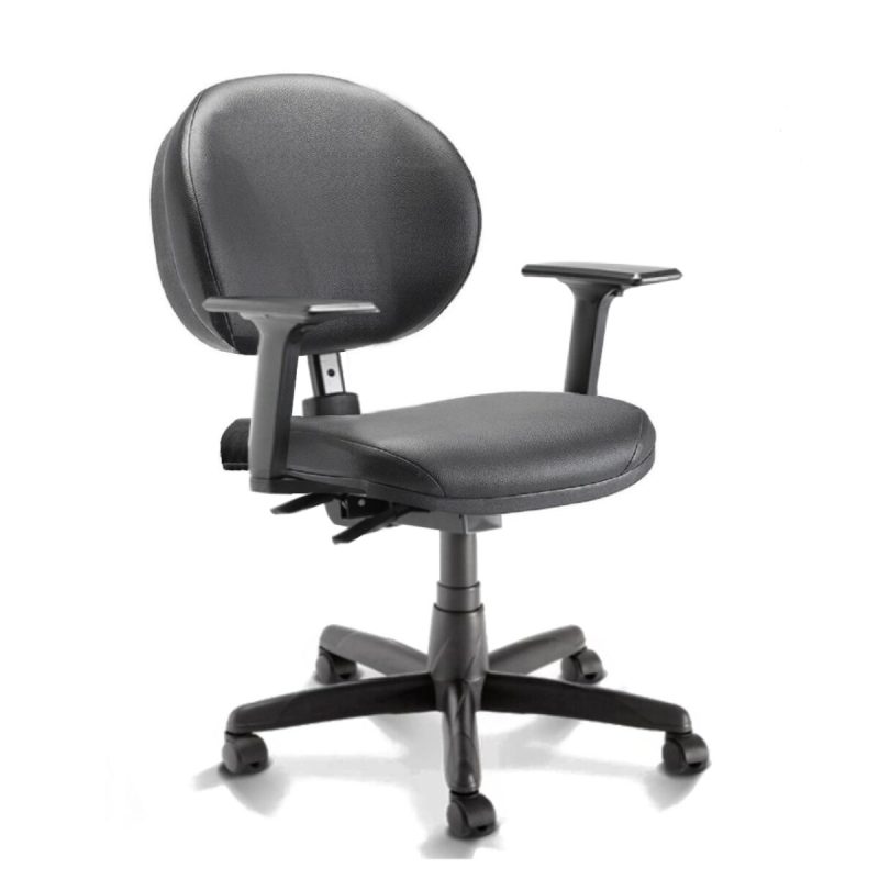 Cadeira Escritório Cadeira Executiva PLUS LISA BACK SYSTEM c/ Braços Reguláveis - COR PRETO 32968 Cadeira Escritório Cadeira Executiva PLUS LISA BACK SYSTEM c/ Braços Reguláveis - COR PRETO 32968