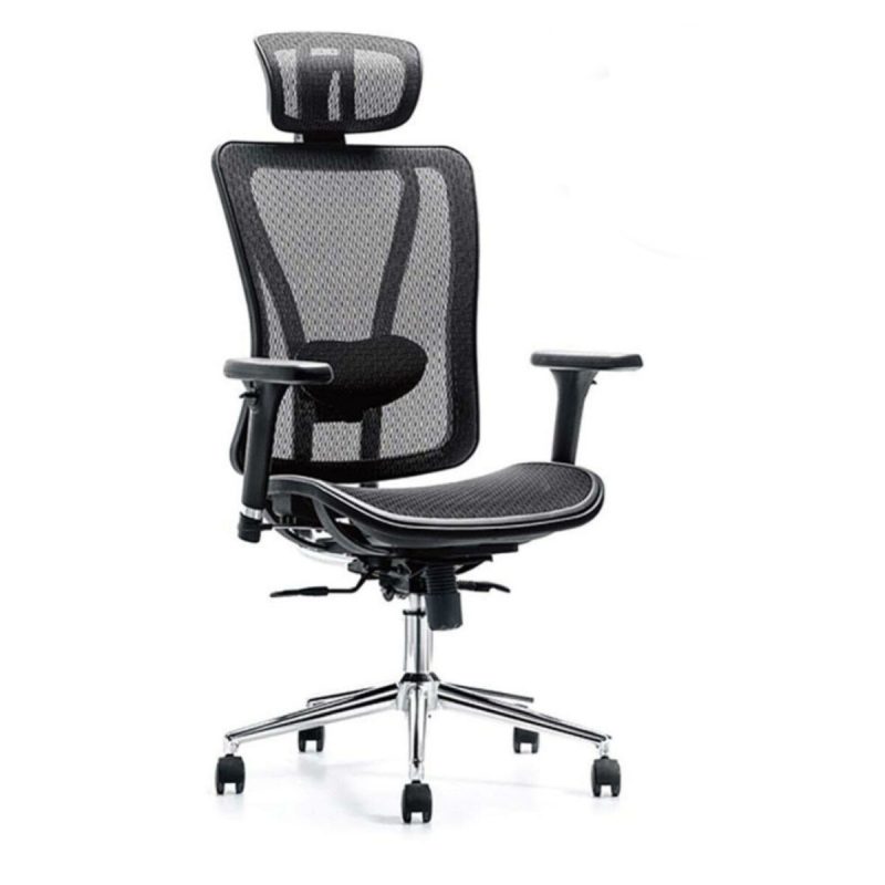 Cadeira Escritório Poltrona Presidente TELA MK - 4000 - Cor Preta 30013