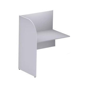 Baia Continuação FECHADA para Atendimento 1,20×0,80×0,60m c/ FUNDOCINZA/CINZA – 24013