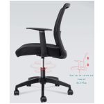 Cadeira Escritório Cadeira de Escritório Diretor Tela NIX - Cor Preto - 30800