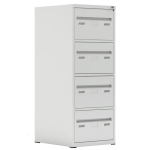 Arquivo de Aço 04 Gav. - CHAPA # 22- S/ TRILHO TELESC - (71cm) - 1,33x0,47x0,71m - CZ/CZ - W3 - 18020