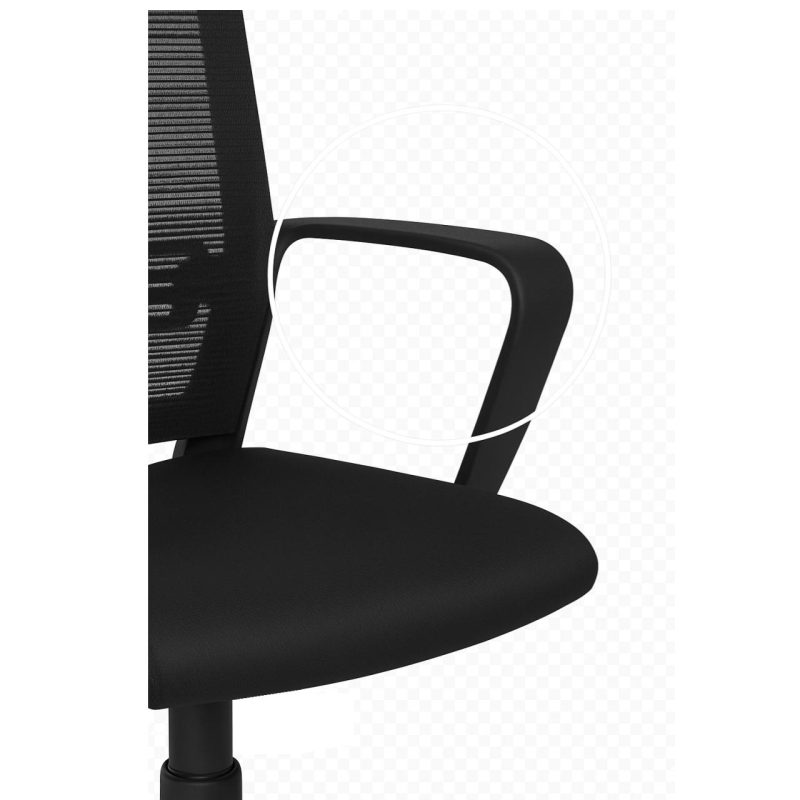 Cadeira Escritório Cadeira de Escritório Diretor Tela MAYA c/ braço - Cor Preto - 34029