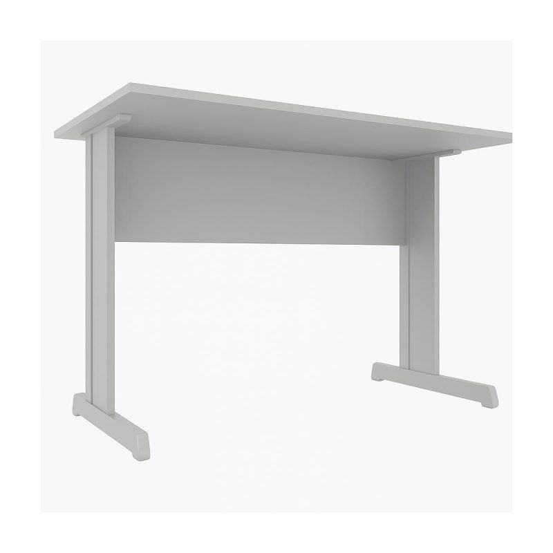 Mesa Escritório 1,20x0,60m - Com Gavetas - MAXXI - CINZA/CINZA - 53084