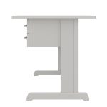 Mesa Escritório 1,50x0,60m com GAVETAS - MAXXI - CINZA/CINZA - 53082