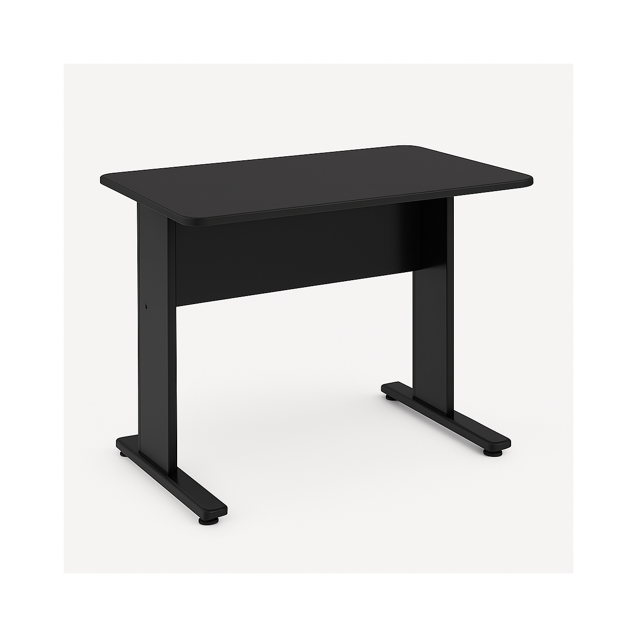 Mesa Escritório 0,80x0,60m - JOB - PRETO/PRETO - 43088