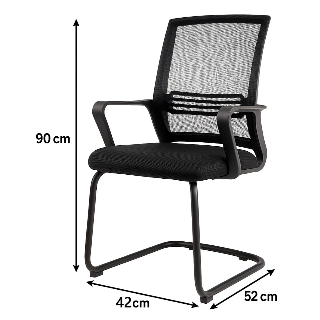 Cadeira de Escritório Interlocutor Tela JOY - Cor Preto - 34008 Cadeira de Escritório Interlocutor Tela JOY - Cor Preto - 34008