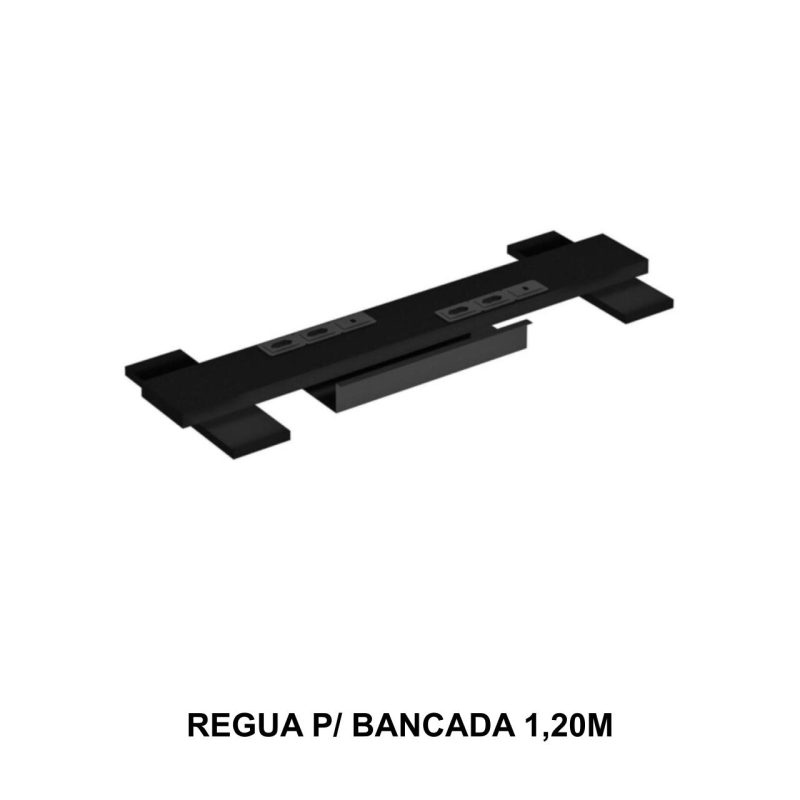Móveis para Escritório Mesa Dupla para Escritório 1,50x1,35mm - S/ Gavetas - PRETO/PRETO - 26072