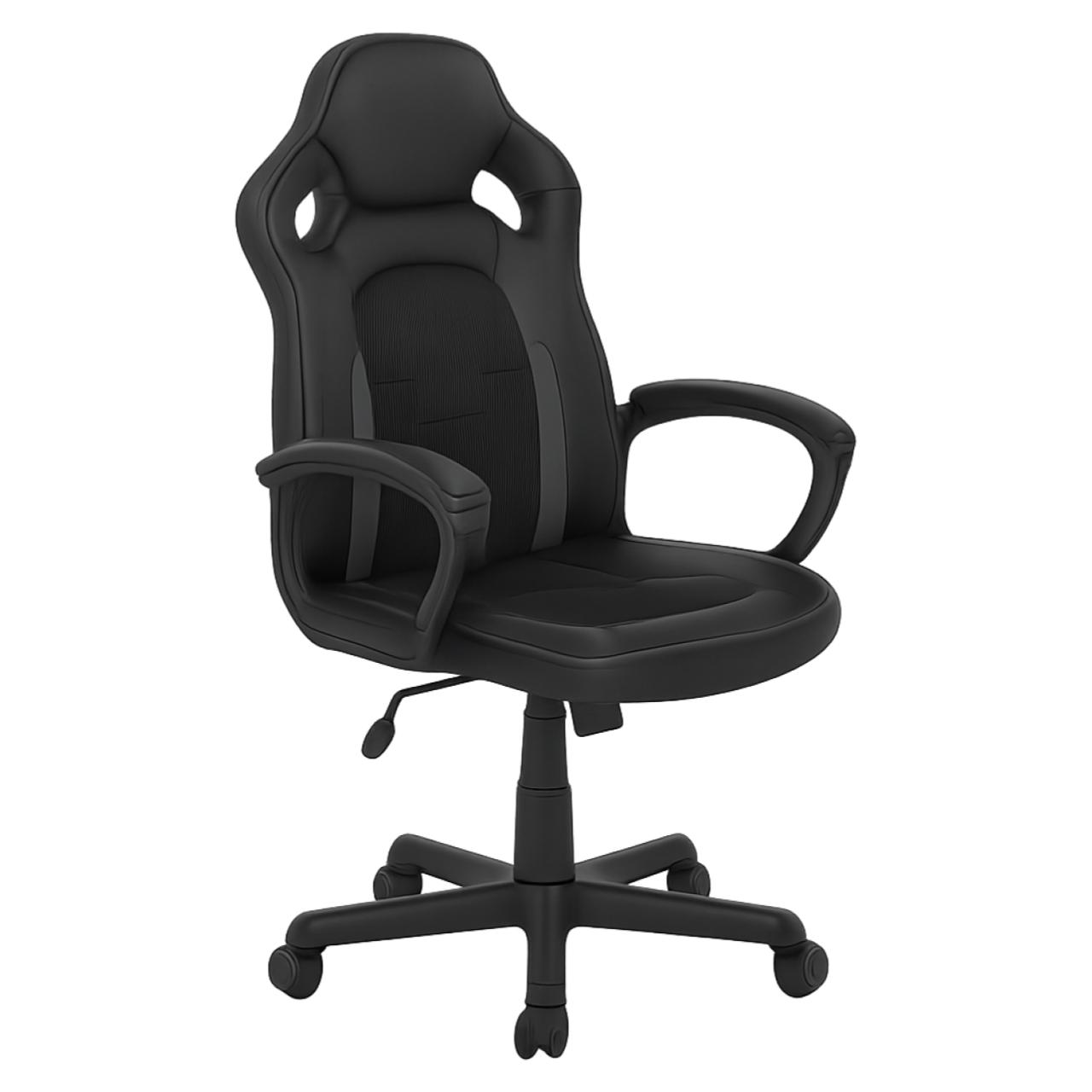 Cadeira Gamer Escritório Giratória NEXX - Cor Preto / Cinza - 30081